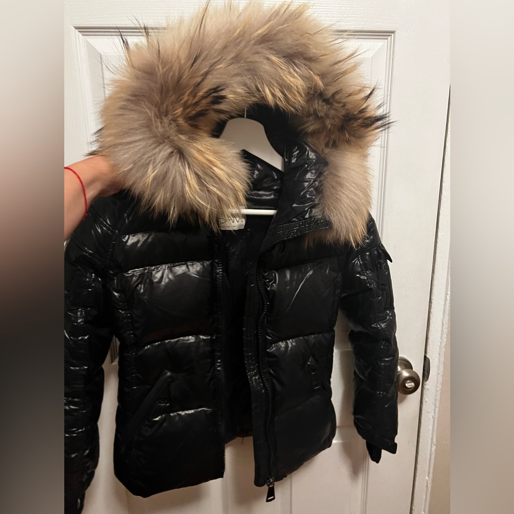 SAM Kid’s puffer with faux fur hood